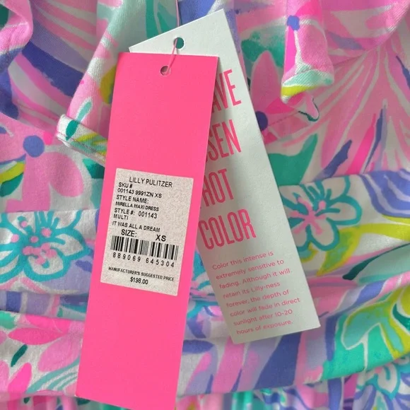 NWT Lilly Pulitzer Mirella Maxi Dress “It was all a dream” XS - Picture 6 of 7